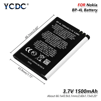 

1500mAh BP 4L Battery For E71 E72 E73 E90 E95 6650F 6650T 6760 N810 N97 Rechargeable 3.7V BP-4L BP4L Lithium-ion Phone Battery