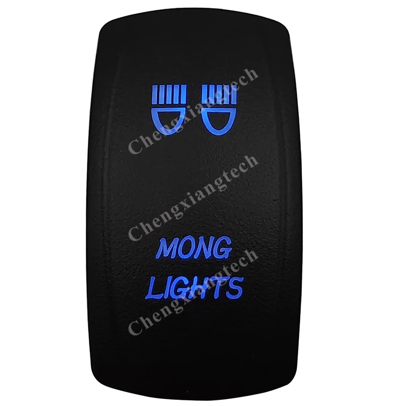 Luci Mong Car Boat Blue Led Interruttore A Bilanciere A 5 Pin 12V 20A Spst On Off Interruttore A Levetta Accessori Marini Per Carling Arb Narva 4X4