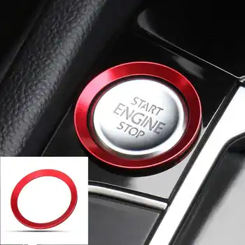

For VW Golf 7 MK7 GTI R Jetta CC Arteon Car Start Engine Stop Button Cover Trim Auto Interior Stickers Ring Cover Trim