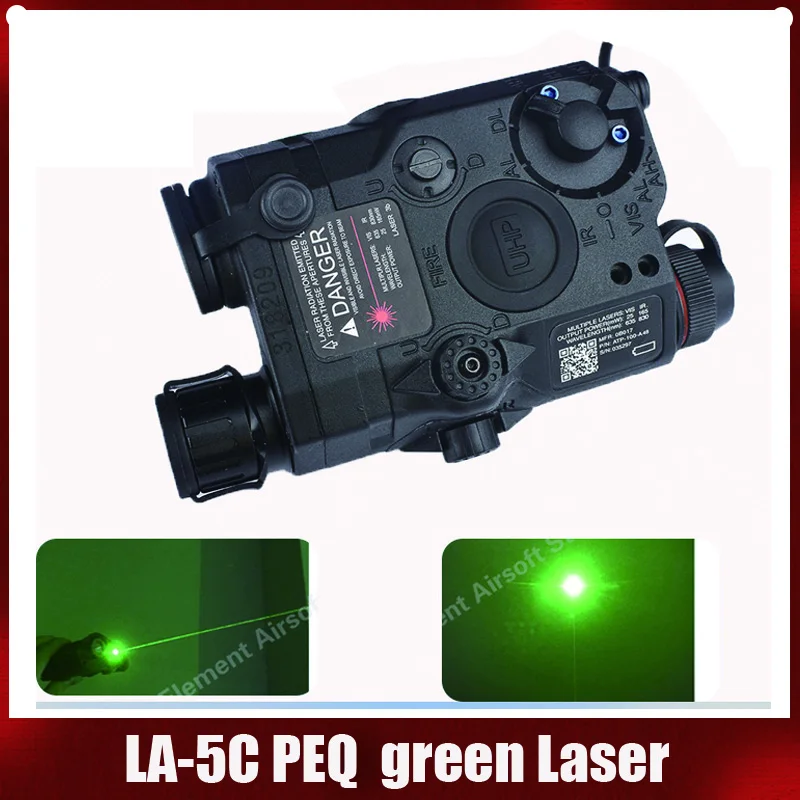 US $54.71 Element Airsoft Tactical LA5C PEQ Green Laser 15 UHP Appearance RedIR Laser and flashlight For Hunting EX419