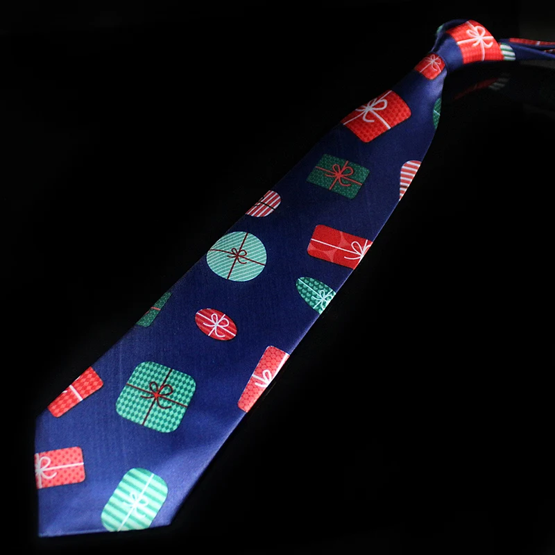Дизайн рождественские галстуки Красный хорошее качество галстук с рисунком Хэллоуин Рождественская елка Снеговик галстук с изображением лося для мужчин Рождественский подарок - Цвет: 10