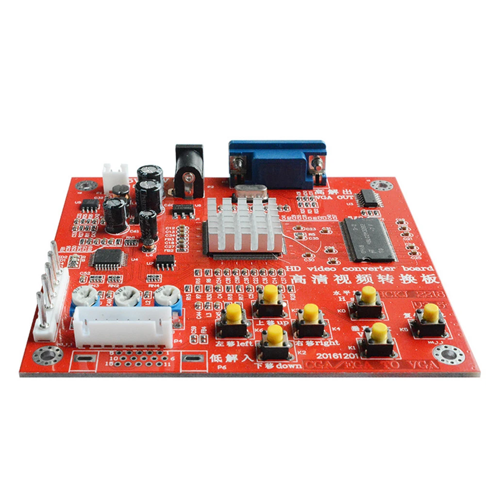 

RGBS CGA To VGA Video Portable Arcade Game Image High Definition Accessories Component Module Converter Board Durable Output
