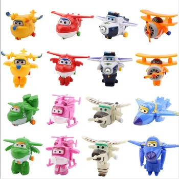 

8 Pcs Mini Planes model Action Toy Figures Donnie Dizzy action figure Jett anime figure Deformation Airplane