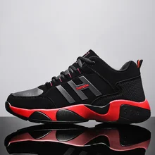 Men Sport Running Shoes Autumn Winter Walking Jogging Sneakers Black Red Athletic Gym Trainers Warm Training Shoes Men