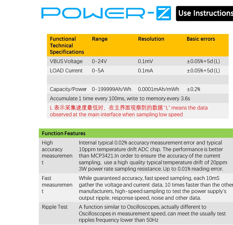 I power fix power Z USB тестер type-c PD QC 3,0 2,0 зарядное устройство Напряжение Ток пульсация двойной тип-c KM001 вольтметр power Bank Detect