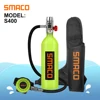 SMACO S400/S400Plus Mini Scuba Diving Tank Equipment, Cylinder with 16 Minutes Capability, 1 Litre Capacity Refillable Design ► Photo 1/5