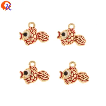 

Cordial Design 100Pcs 17*17MM Jewelry Accessories/DIY Earrings Making/Fish Shape/Paint Effect/Hand Made/Earring Findings/Charms