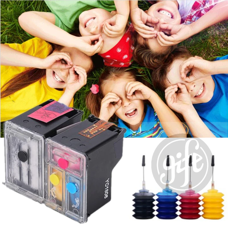 GraceMate 300XL cartucho recargable para Hp 300 Xl Hp300 recarga de tinta  para HP Deskjet serie D1660 D2560 D5560 F2420 F2480 F4210 impresoras -  AliExpress Ordenadores y oficina
