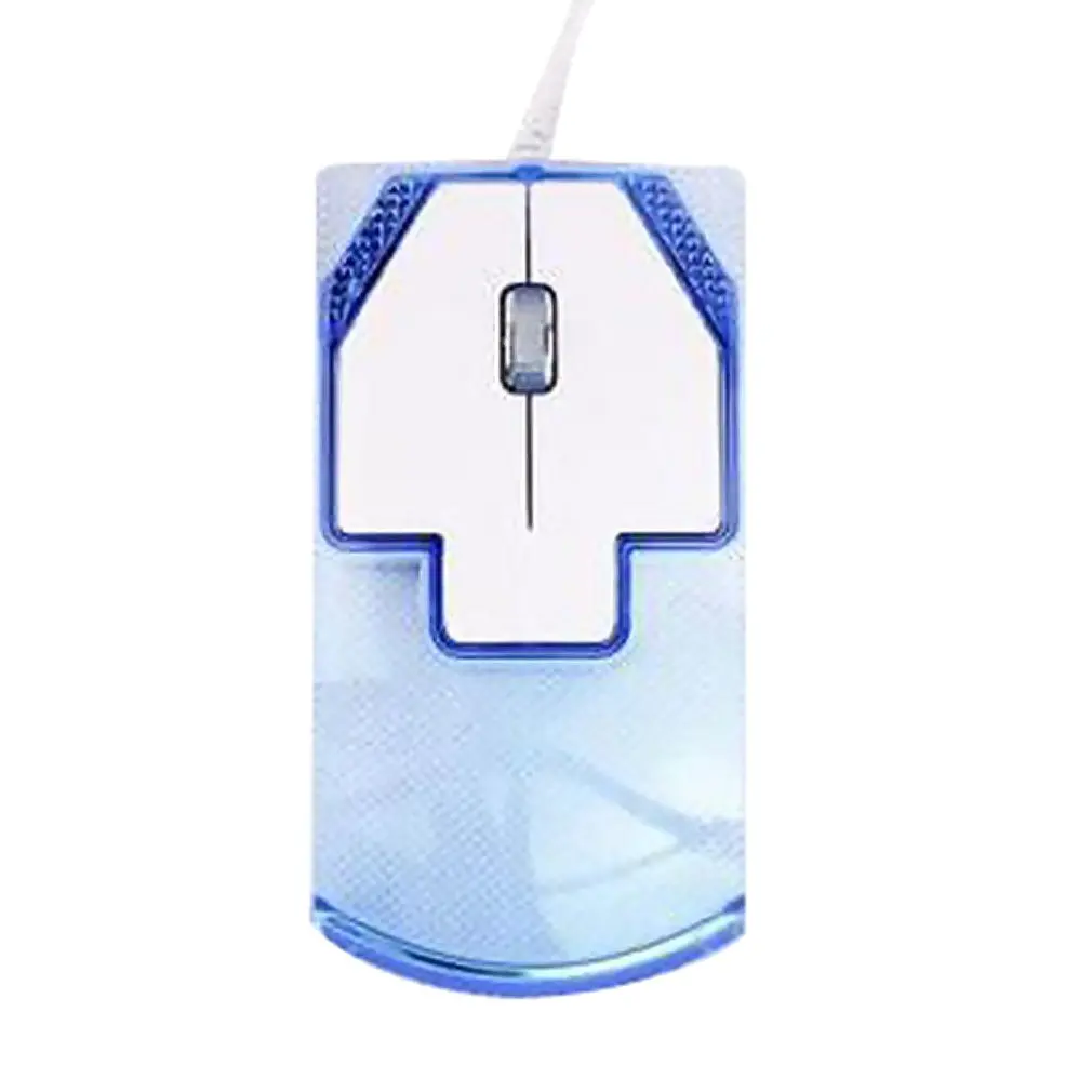 Оптический 2 кнопки USB Проводная стрелка оптический Мышь мыши компьютерных игр Мышь Прозрачная ПВХ-пленка Для imac macbook pro для ноутбука macbook