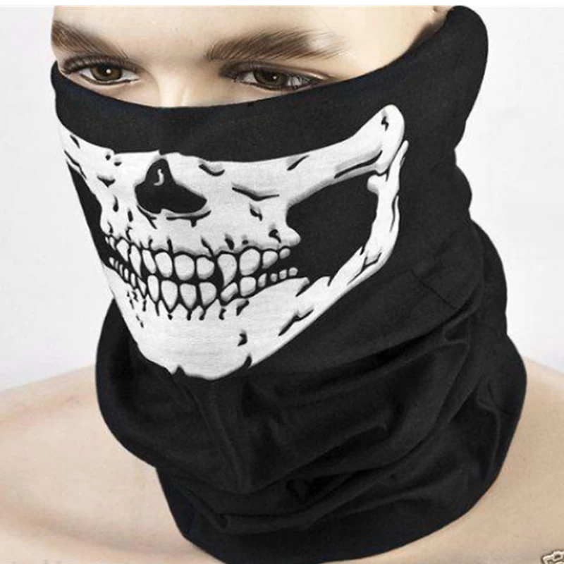 Skull Face Mask Ghost Skeleton Balaclava Costume Biker Halloween Party Cosplay 