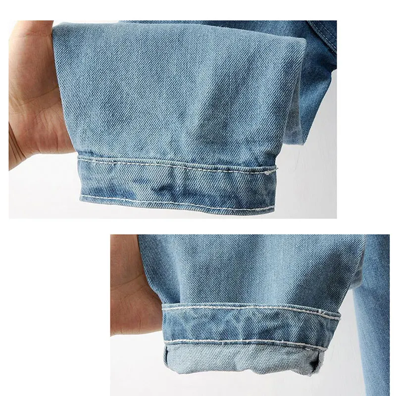 BF стиль Denim K джинсовая куртка Женская Лоскутная Осенняя длинная джинсовая куртка Высокая Низкая однобортная джинсовая куртка длинная синяя джинсовая