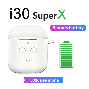 

I30 Super X TWS Pop Up Wireless Bluetooth Earphones 6D Bass Sport Earbuds Headset Pk I10 I30 I50 I80 I90 I100 Tws ear buds