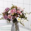5 Forks（8 Heads）Artificial Flowers Small Peony Bouquet Wedding Decorative Flowers Wreaths Vases for Home Decoration Accessories ► Photo 1/6