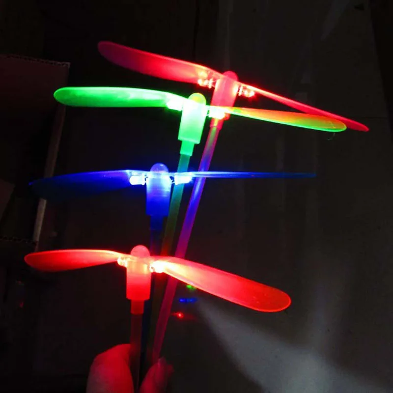 Fun Dragonfly LED Light Up Flashing Glow Flying Dragonfly For Party Toys Kids H7 