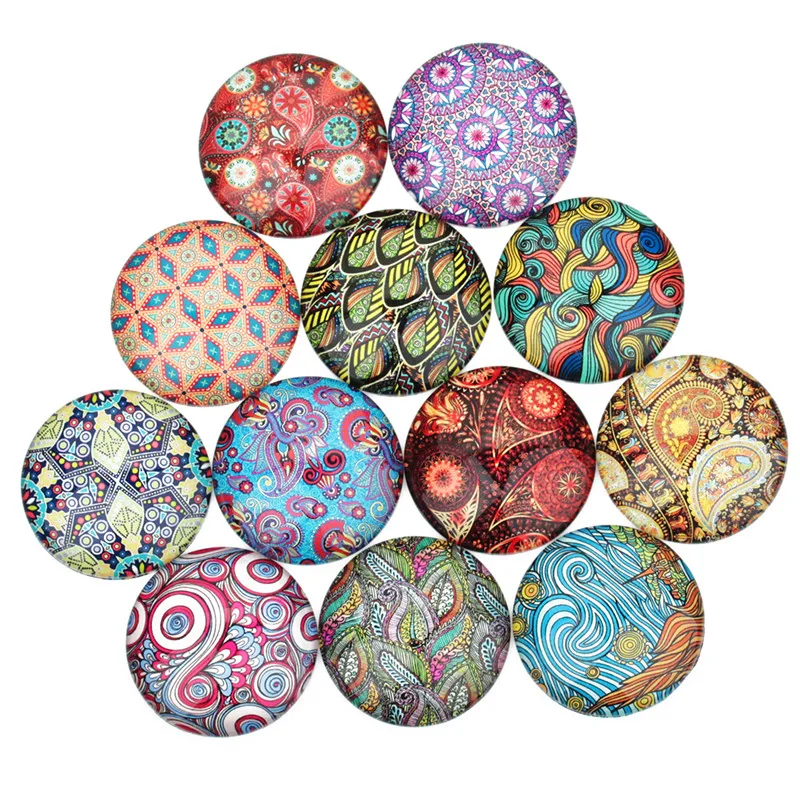 

20pcs/lot Round Flat Back Glass Cabochon Cameo 10 12 14 20 25mm Cabochon Finding For Bracelet Necklace DIY Jewelry Making