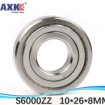 

Deep Groove Ball Bearings High Quality ABEC-1 Z2V1 SUS440C Stainless Steel 10pcs / Lot S6000ZZ 10*26*8 Mm * Inch Bearing AXK 99