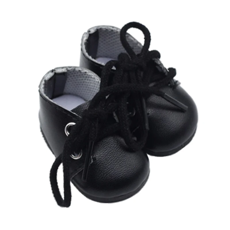 5 см парусиновая обувь для 1/6 BJD кукла модная куртка с надписью «Mini обувь для куклы на русском языке кукла, сделанная вручную кукла Аксессуары; - Цвет: black shoes