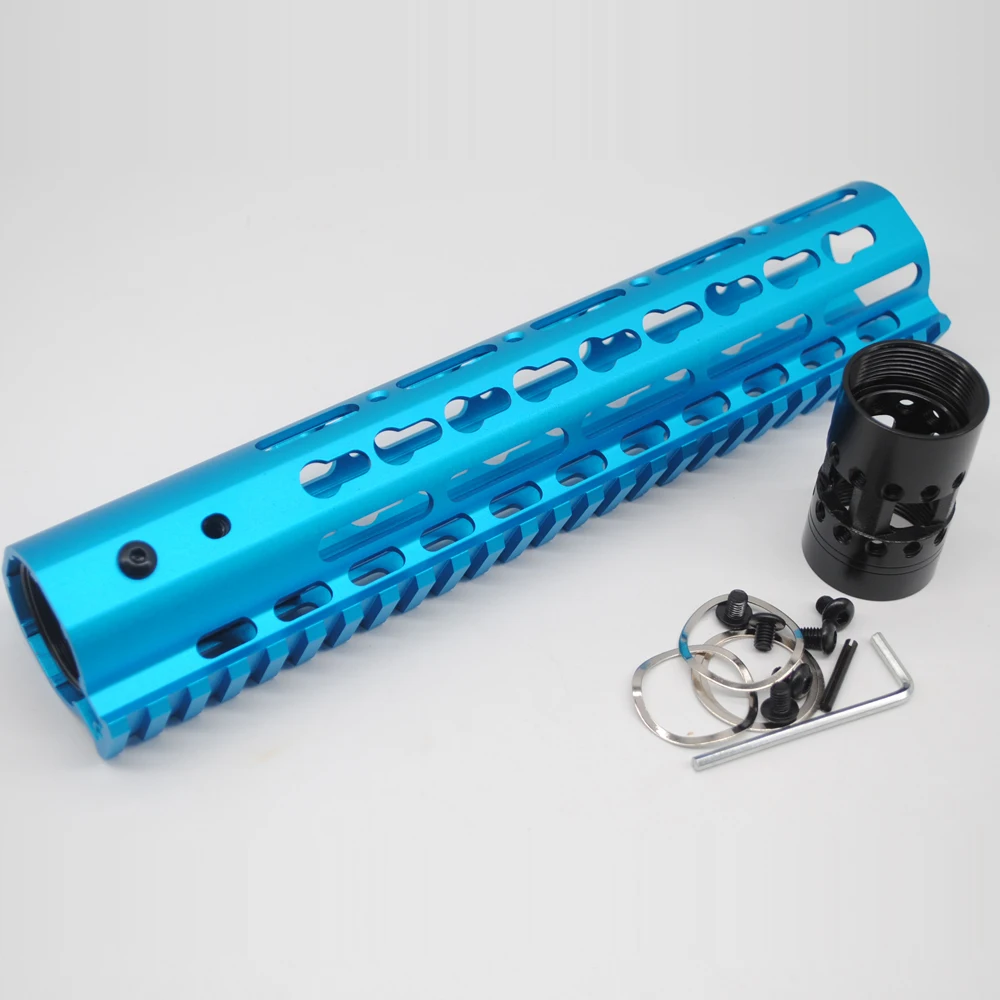 TriRock 10 ''дюймовая длина Keymod Handguard поплавковая система крепления на рейку Ультралегкая защита на руку синяя