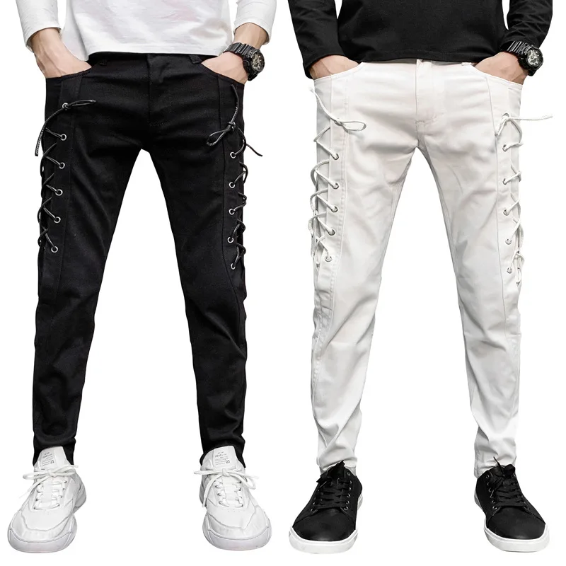 

Large Size Pants Trend with Drawstring MEN'S Casual Pants Slim Fit Long Pants Men's 1608-1-k15