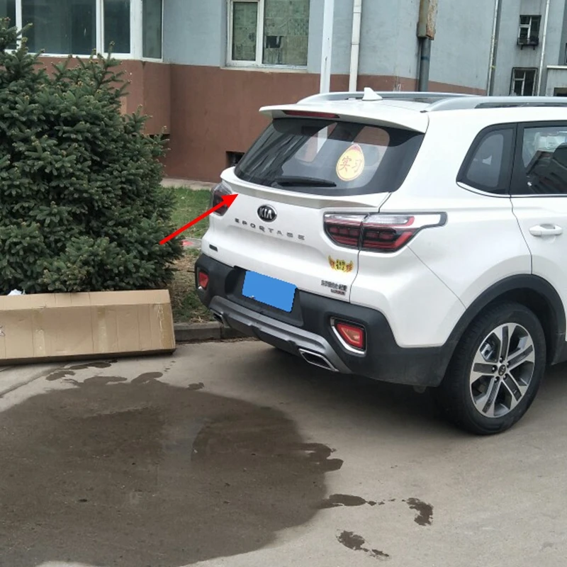 Для Kia Sportage Средний спойлер высокого качества ABS Материал заднее крыло праймер цвет задний спойлер на крышу