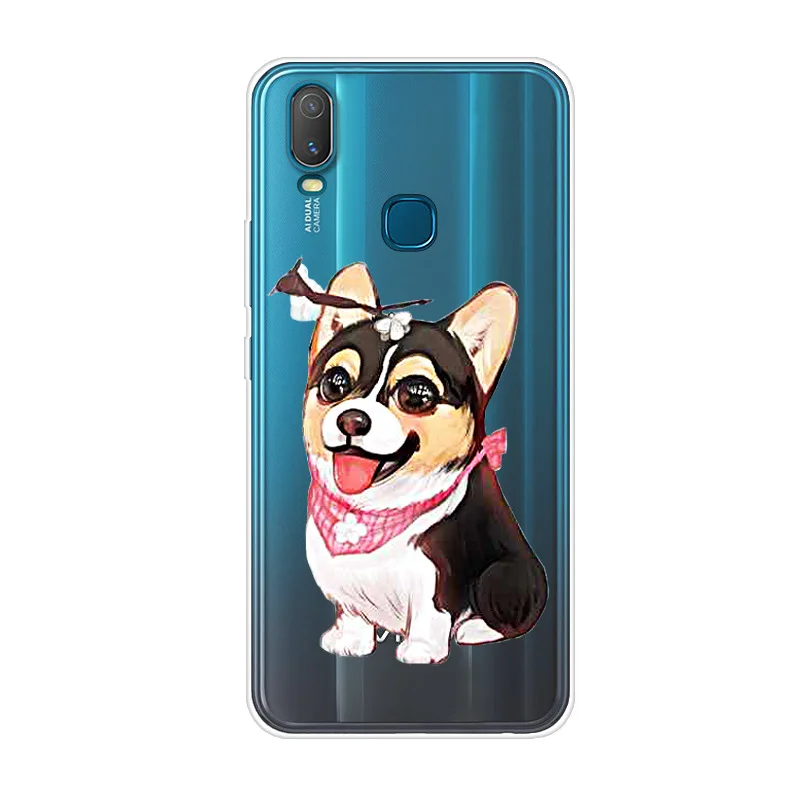 as photo 24 6,3" для Vivo Y11 чехол популярная Краска Мягкая Задняя накладка чехла из ТПУ для Vivo Y11 чехол крутой животный цветочный принт Funda Coque - Цвет: as photo 24