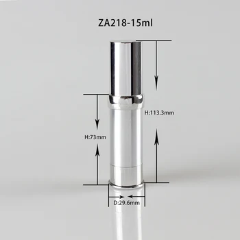 

15ml gold/silver airless pump bottle, lotion bottle refillable bottles