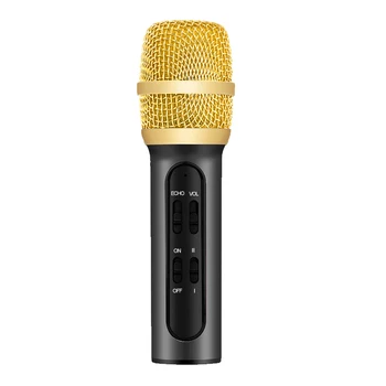 

Portable Professional Karaoke Condenser Microphone Sing Recording Live Microfone For Mobile Phone Computer With ECHO Sound Card