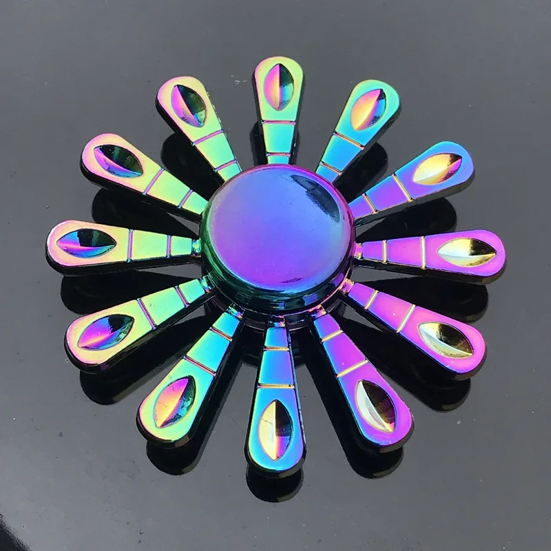 Hand Spinner Office Man Round Gyro Anxiety Relief Stress EDC Focus spinner Finger Toys for Children Spinners 6