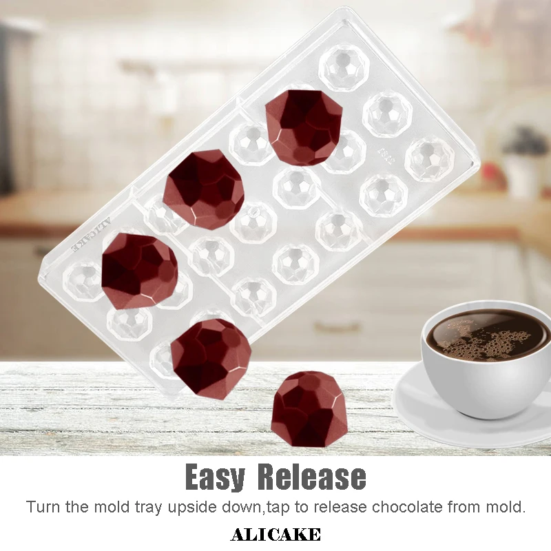 3D Polycarbonate Chocolate Bar Molds Tray Form for Molde Chocolate Moulds Plastic Baking Mold Pastry Bakery Cake Bakeware Tools