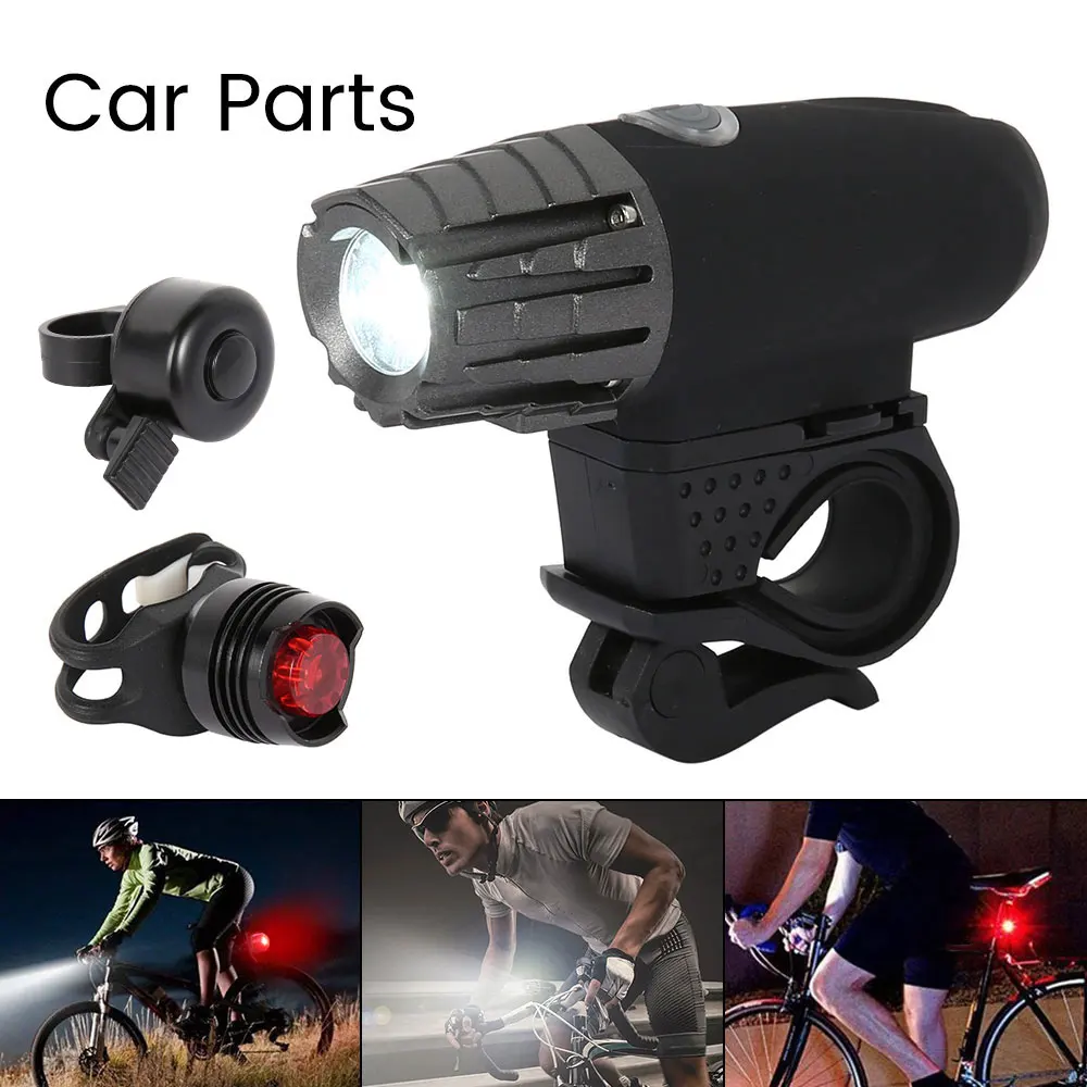 

Bike Light 300 Lumens 5mode USB Rechargeable Waterproof 360 Degree Bicycle Front LED Head Light and Taillight Bike Accessories