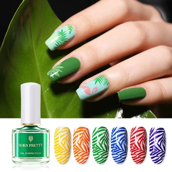 

BORN PRETTY Stamp polish 1 Bottle Nail Polish & stamping polish nail art 68 colors Optional Stamping Polish Gel Nails varnish