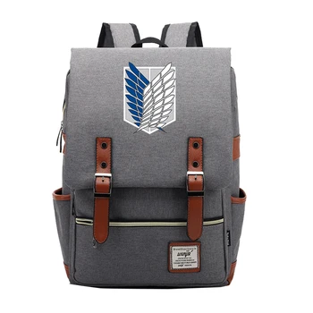 

Fashion Attack on Titan Female Male Travel Backpack Women Mochila Feminina Sac A Dos Back Pack School Bags Teenage Rucksack