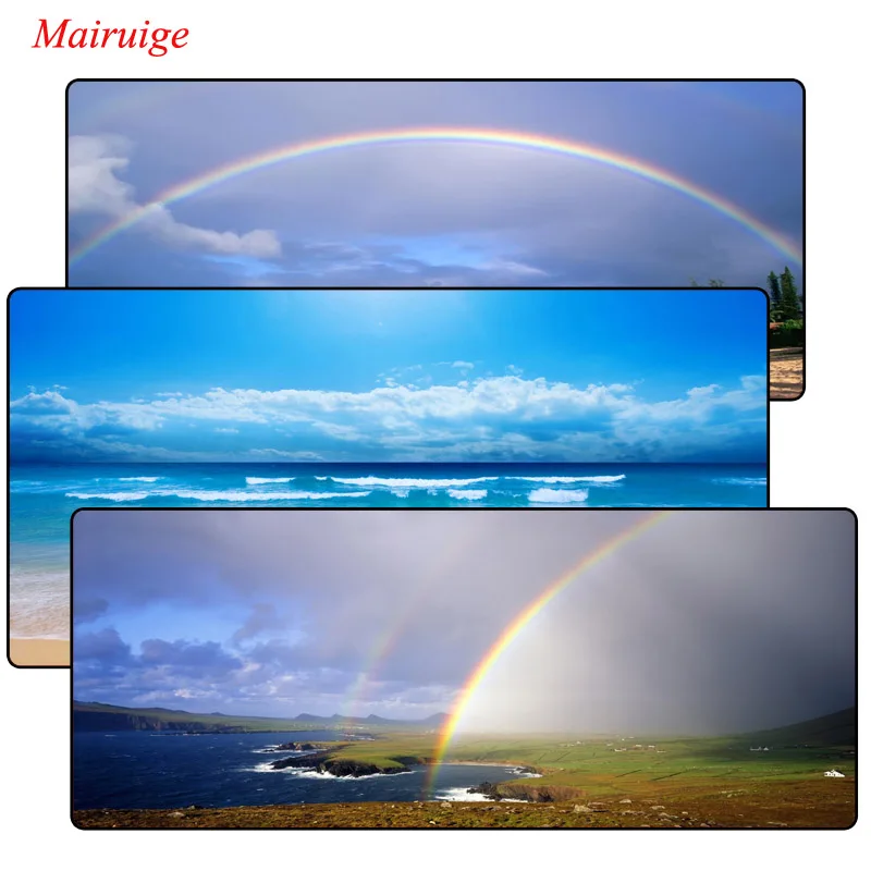  Colorful Rainbow Gaming Mouse Pad Locking Edge Large Mouse Mat PC Computer Laptop Mouse pad for CS 