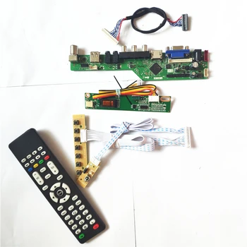 

For LP150X08-A3/A5 Remote+Inverter+keyboard 1CCFL 30Pin LVDS VGA HDMI AV USB RF LCD display panel T.V56 controller board DIY kit
