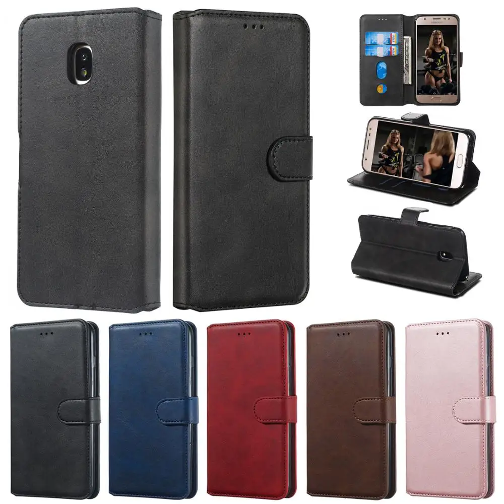 

Leather Flip Case for Samsung Galaxy J1 J3 J5 J7 2016 2017 J4 J6 Prime plus J8 2018 S8 S9 S10 Plus S10E M10 M20 M30 M40 Cover
