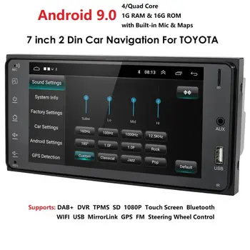 

Double 2 Din Car GPS Navigation Android 9.0 Stereo Radio for for toyata VIOS CROWN CAMRY HIACE PREVIA COROLLA RAV4