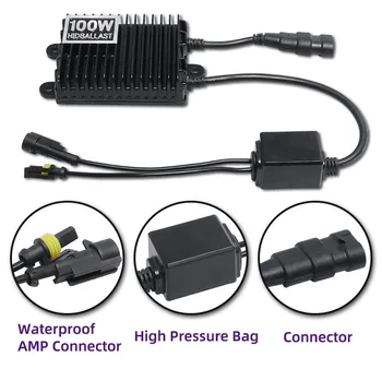 

100w12v/ac Ballast For Auto Suv Car Replacement Ballast Voltage Regulator Waterproof Anti-shock And Low-voltage Protection#yl10
