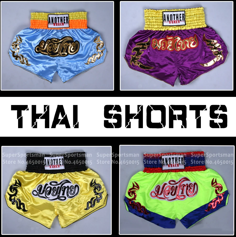 Кикбоксинг для мужчин и женщин MMa Muay Thai шорты мальчиков девочек кикбоксинга