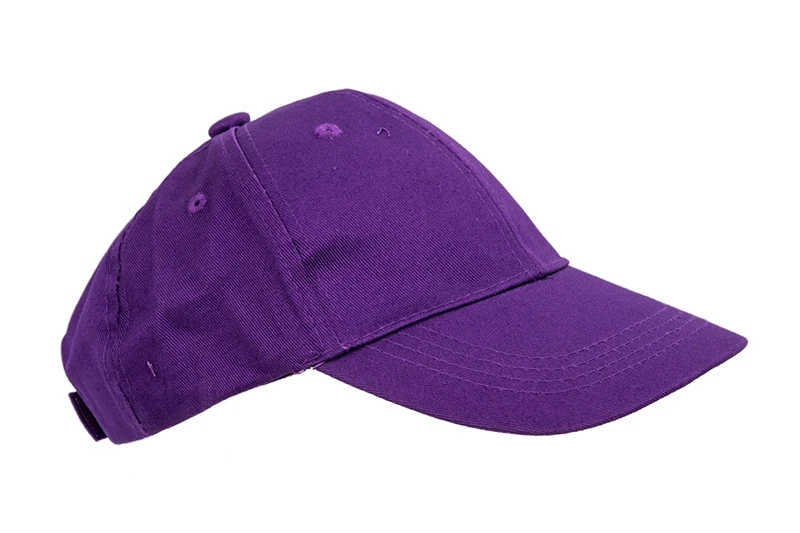 plain purple cap