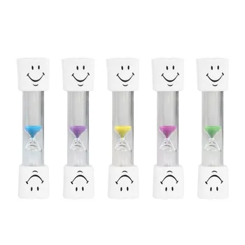 

Lovely Smile Face Timer 3 Minute Teeth Toothbrush Brushing Timer Mini Smiling Face Hourglass Sand Clock Timer