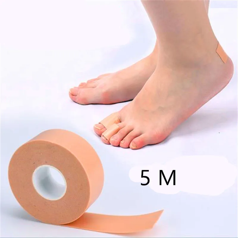 1 рулон 5 м анти-износ пена хлопок наклейка пятки лента для спортивной защиты Водонепроницаемые Инструменты первой помощи стельки для ухода за ногами
