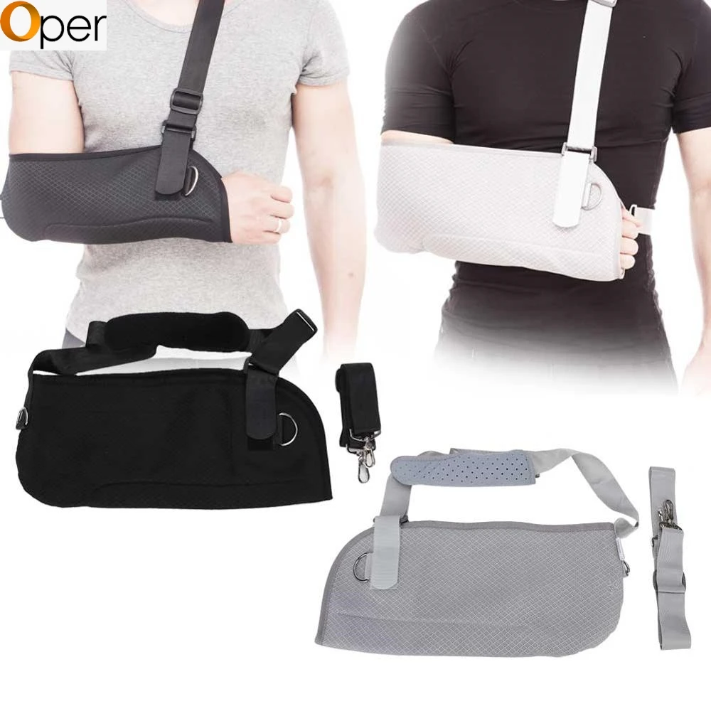 Medical Adjustable Arm Sling with Split Strap Technology Wrist Elbow Immobilization Upper Support Brace Sprain Fracture Care | Красота и