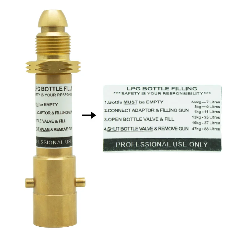 

1*Connector Left Hand Thread Propane Calor Bottle Refill Adaptor For Gas Autogas Caravan Camping Bayonet
