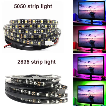 

5050 2835 RGB Flexible LED Strip light 60LEDs/m 12V 5m RGB/White/Warm White/Blue Waterproof Home KTV Bar Holiday Decro Tape Lamp