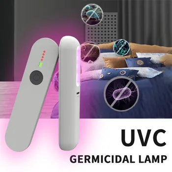 

Portable Uvc Sterilize Lamp LED Sterilizer Disinfection Uv Lamp Household Sanitation Germicidal Mite Disinfect Light New 2020