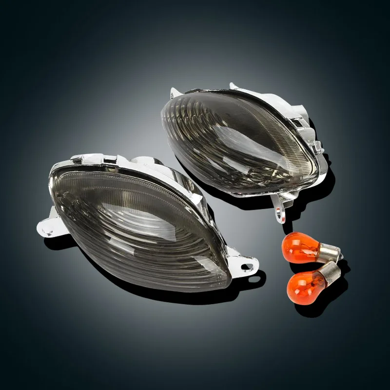 motorcycle Front Smoke Turn Signals Lens Light For Suzuki Hayabusa GSXR 1300 1999-2007 2000 2001 2002 2003 2004 2005 2006 |