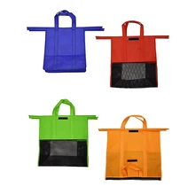 ABZC-4PCS/набор корзина складная многоразовая продуктовая хозяйственная сумка эко сумка для супермаркета простая в использовании и сверхпрочные сумки