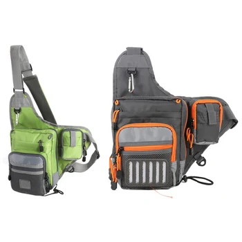 

Fishing Bag Multi-Purpose Waterproof Outdoor Waist Bags Fishing Reel Lure Tackle Pack Crossbody Fishing Sling Bag flying fishing