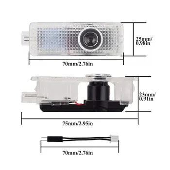 

2X For Land Rover Range Rover Discovery 4 Evoque Freelande LED Car Door Warning Welcome Logo Projector Light Laser Shadow Lamp