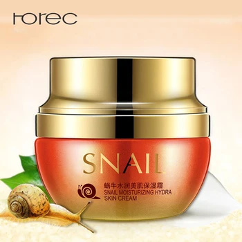 

ROREC Snail Face Cream Moisturizer Remover Freckles Collagen Cream Facial Treatment Acne Moisturizing Whitening Anti Wrinkle